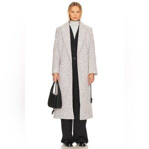 Alaiya Coat L’Academie Black and White Long Coat Size Small